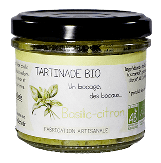 tartinade de basilic-citron